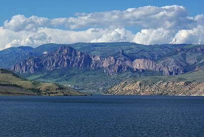 Blue Mesa Reservoir looking west at Soap Creek and Ferros